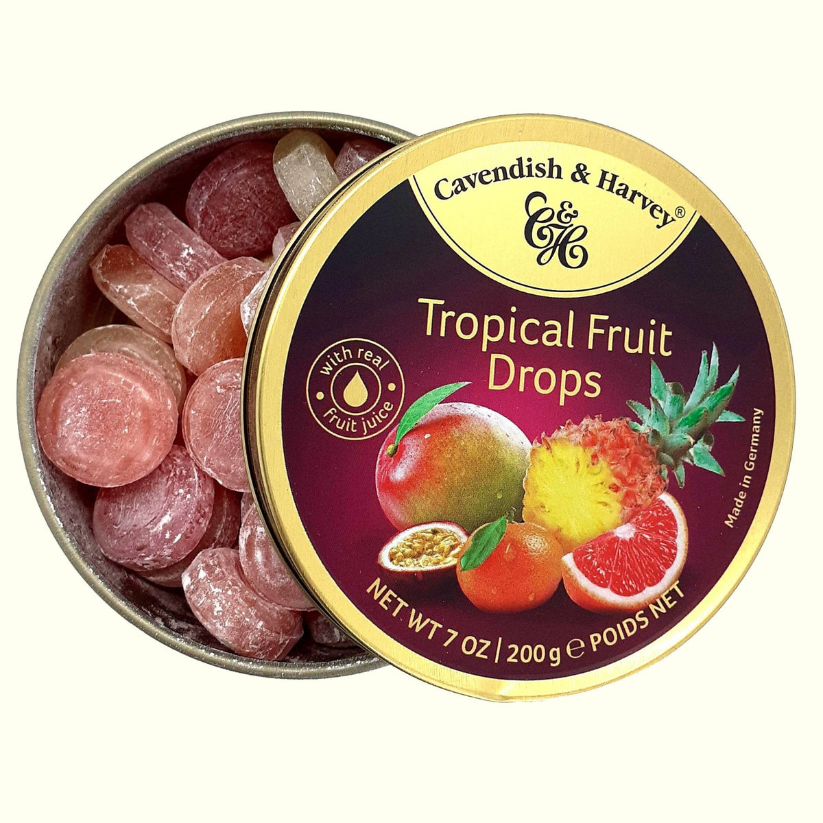 Cavendish & Harvey Tropical Fruit Drops 200g - TopCandy