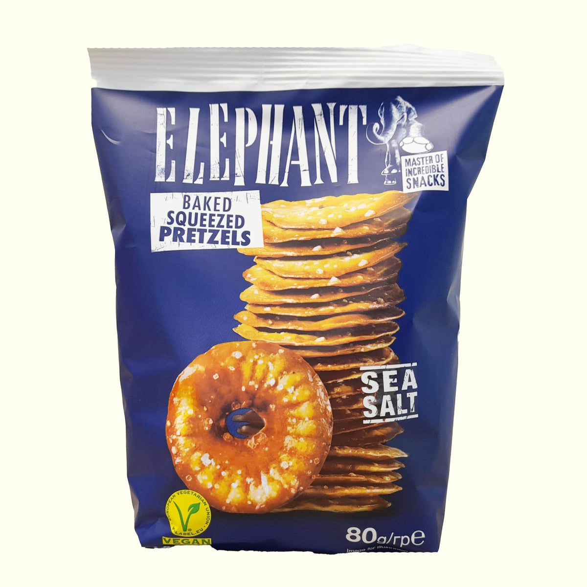 Elephant Squeezed Pretzels Sea Salt 80g - TopCandy