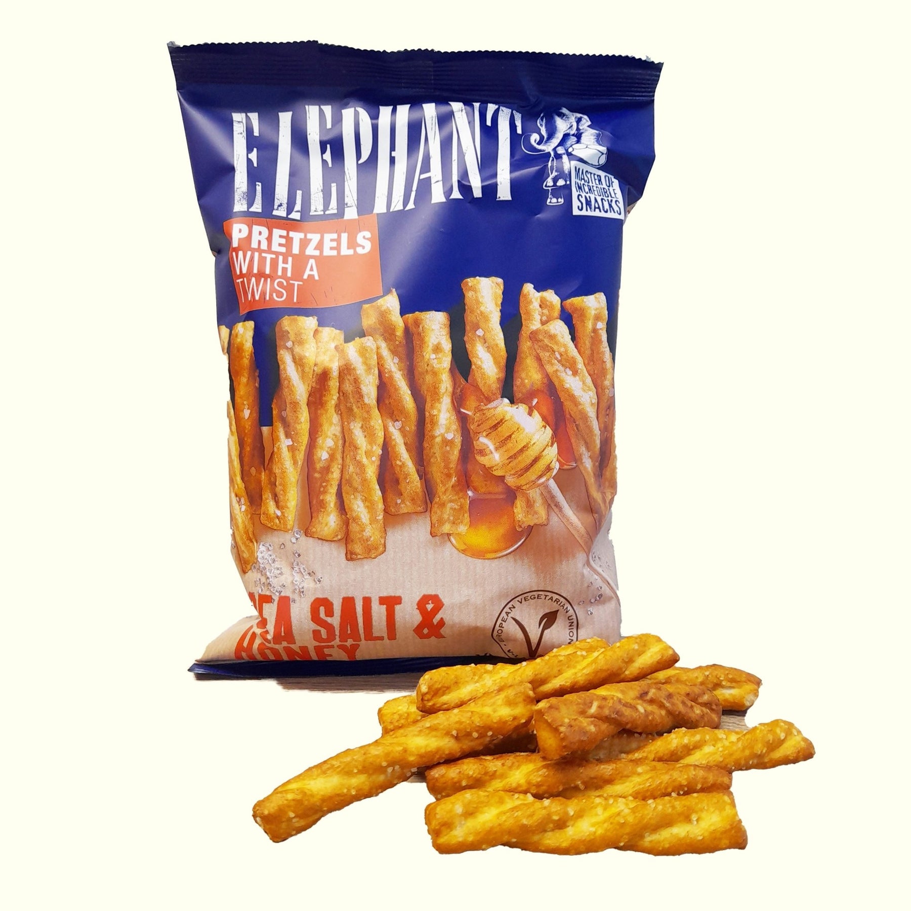 Elephant Twisted Pretzels Sea Salt & Honey 160g - TopCandy