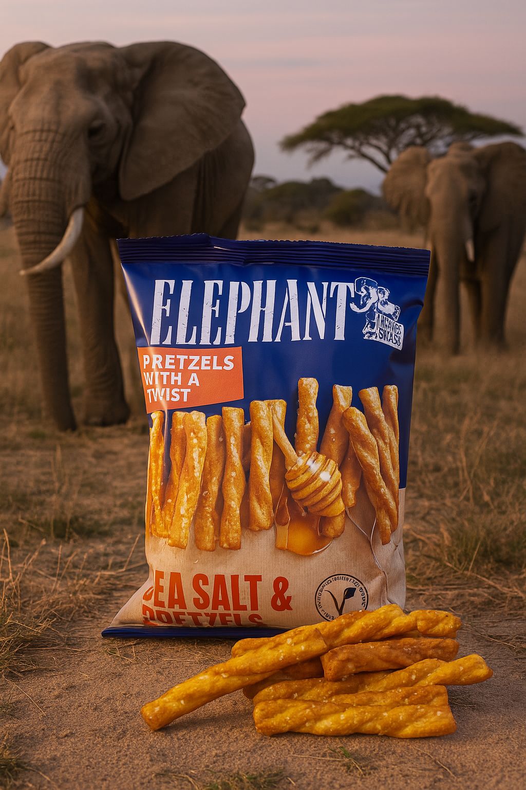 Elephant Twisted Pretzels Sea Salt & Honey Honig 160g
