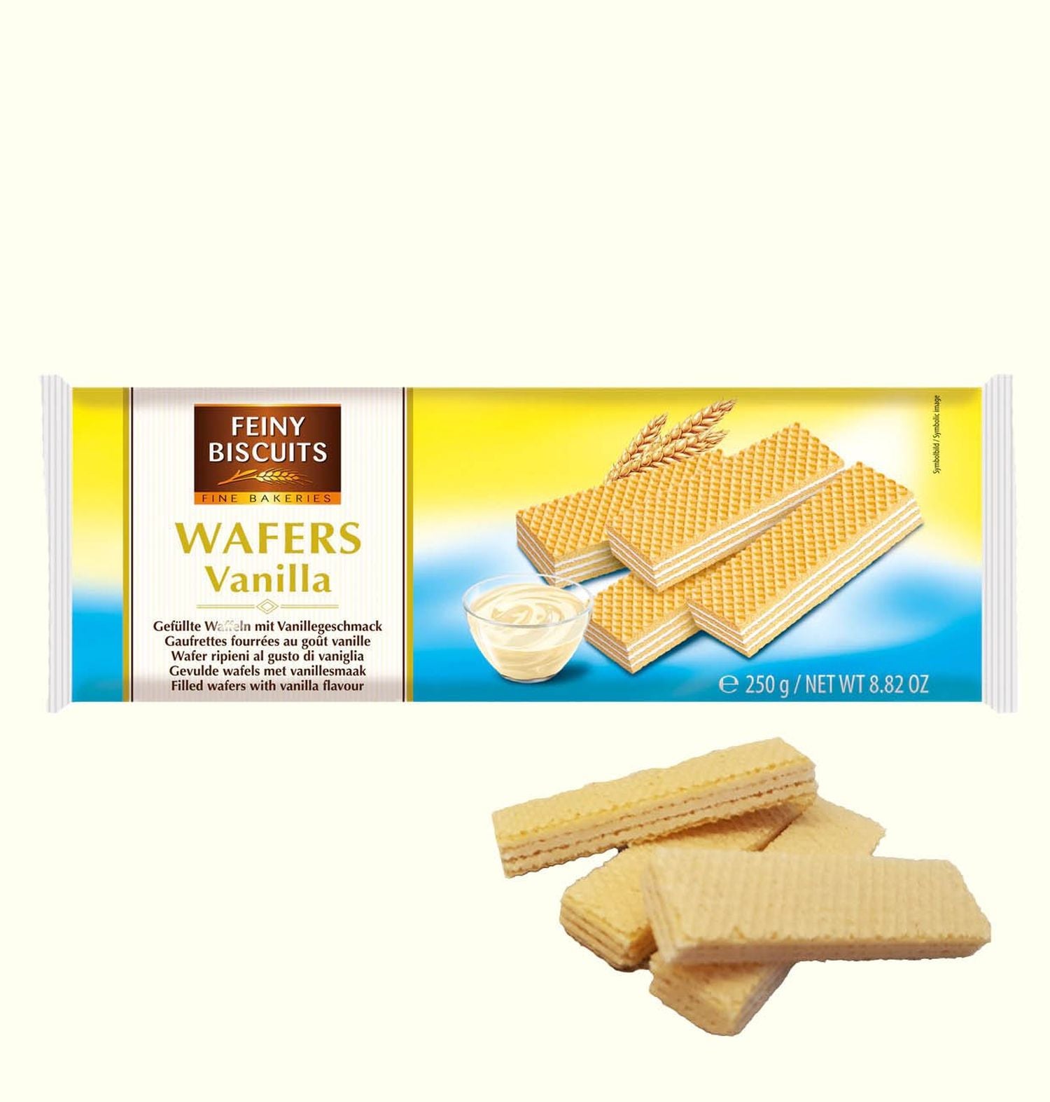 Feiny Biscuits Gefüllte Waffeln mit Vanillecreme 250g - TopCandy