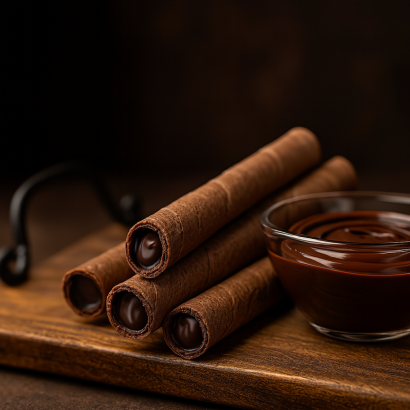 Feiny Biscuits Waffelröllchen Zartbitter 400g