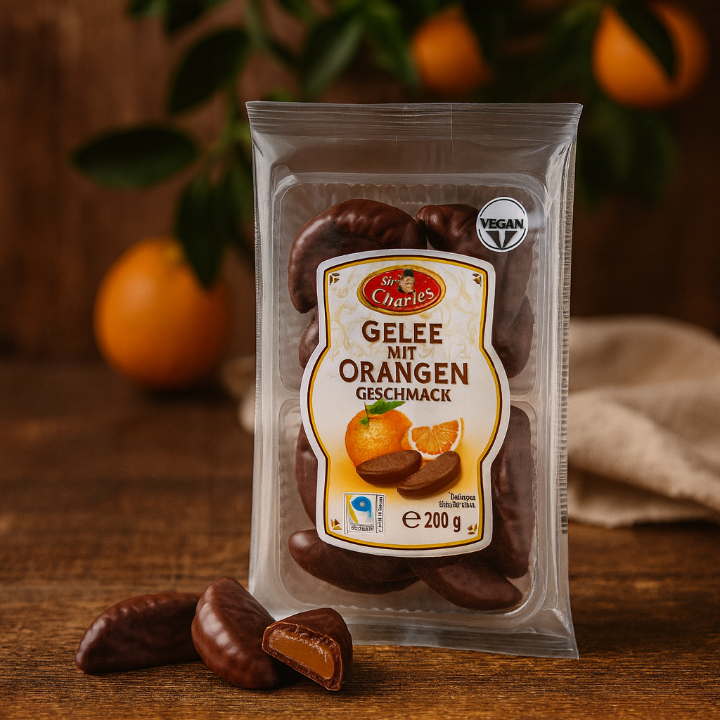 Sir Charles Gelee Schokoliert mit Orangengeschmack 200g