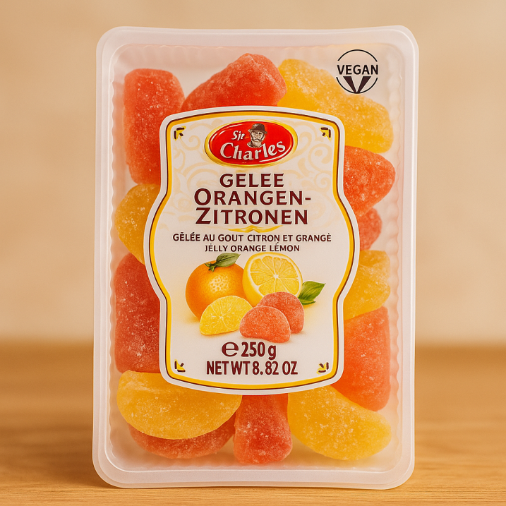 Sir Charles Geleemischung Orange-Zitrone – Gezuckertes Fruchtgelee 250g