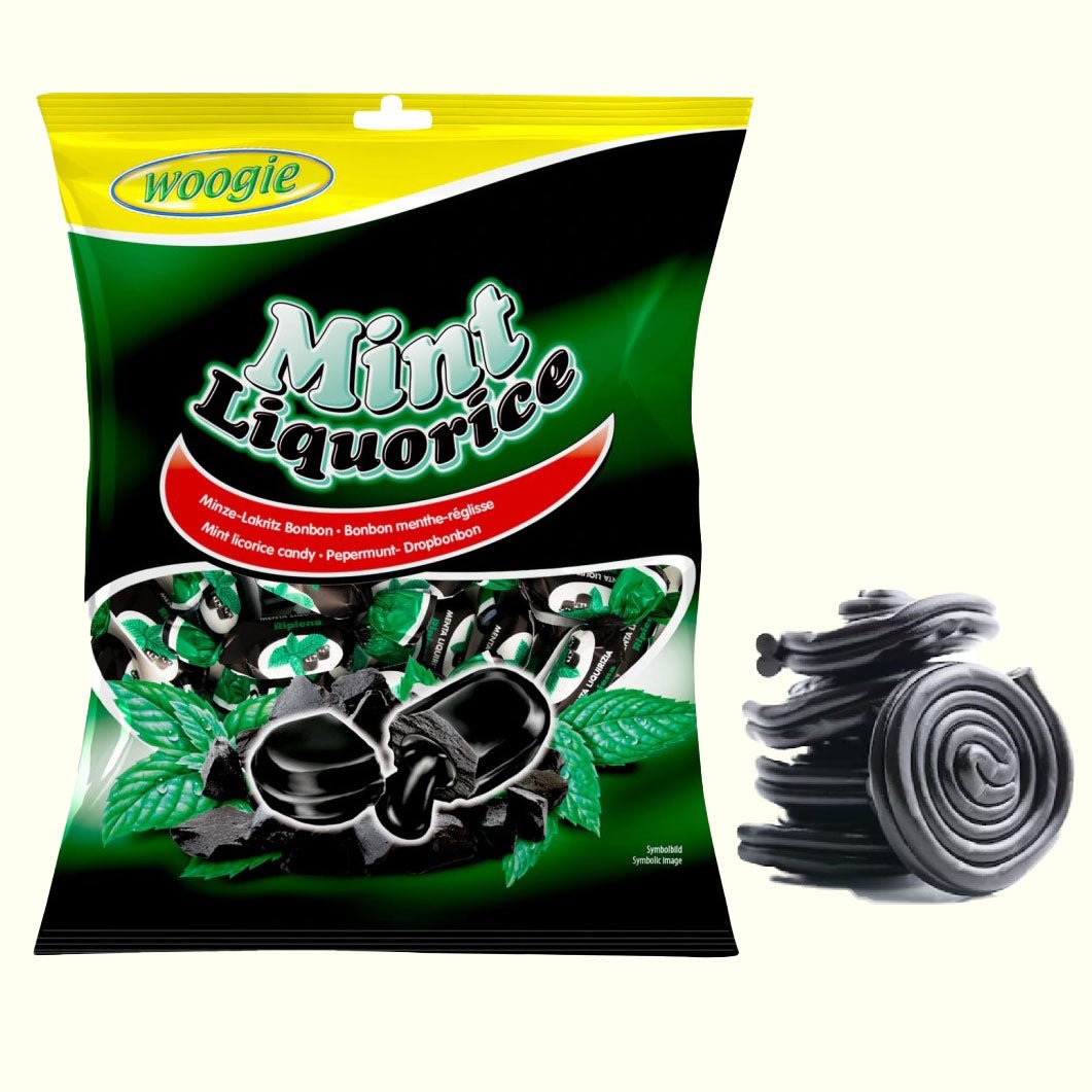 Woogie Bonbons Mint Liquorice 170g - TopCandy