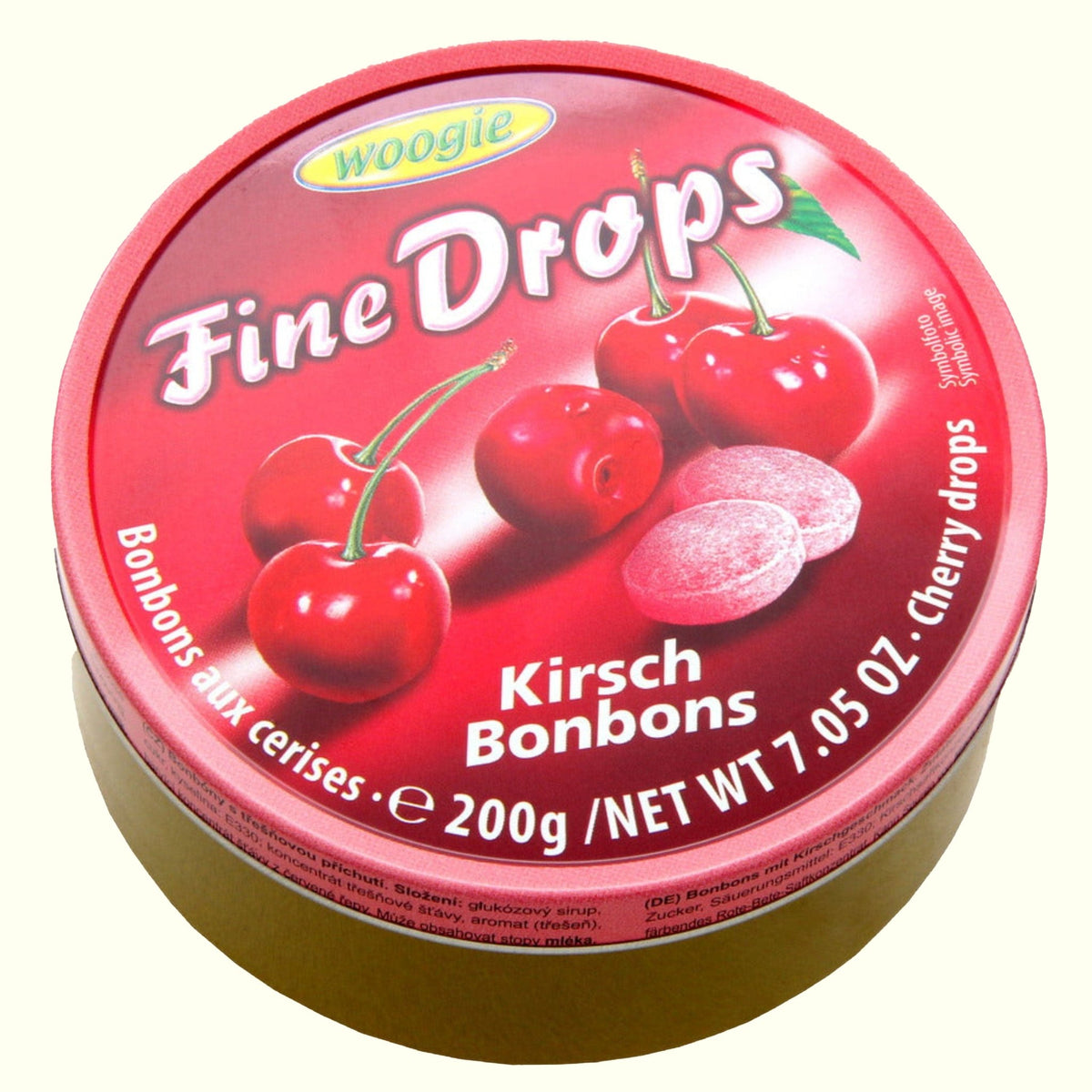 Woogie Fine Drops Kirsch Bonbons 200g - TopCandy