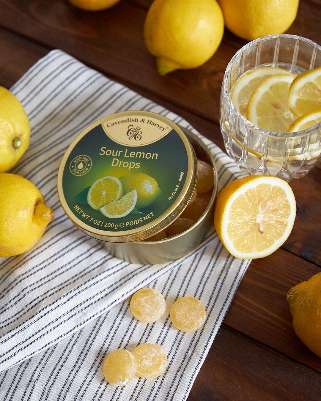 Cavendish & Harvey  Sour Lemon Bonbons mit Zitronengeschmack 200g