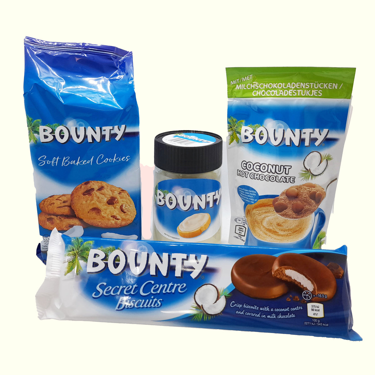 Bounty- Set Cookies- Secret Biscuits- Brotaufstrich- Hot Chocolate