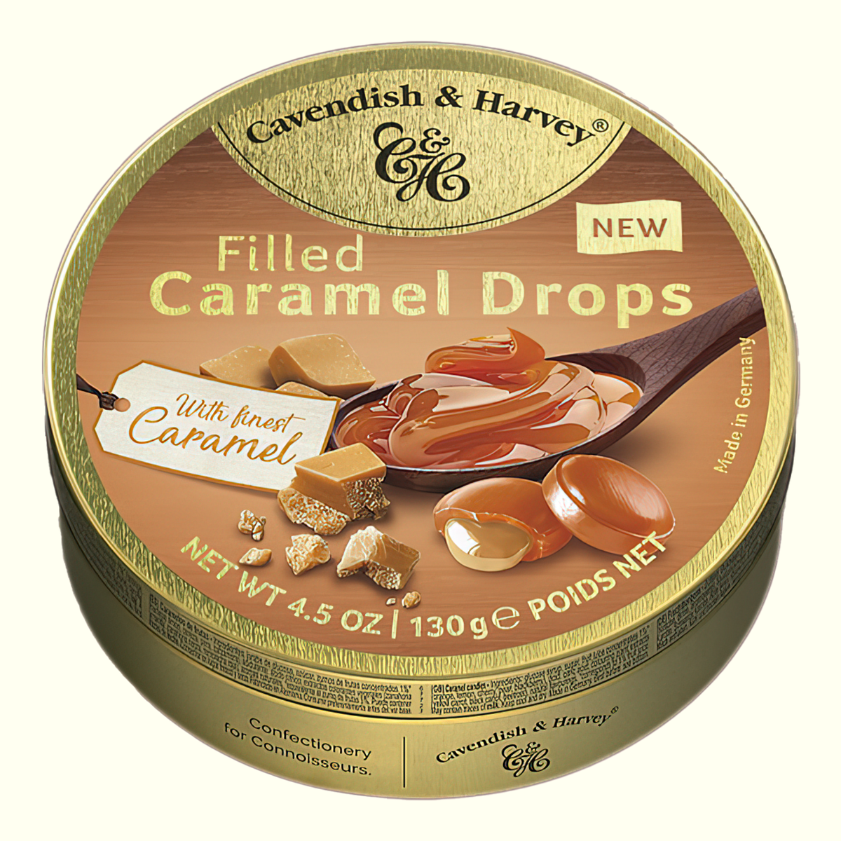 Cavendish & Harvey Filled Caramel Drops With Finest Caramel 130g