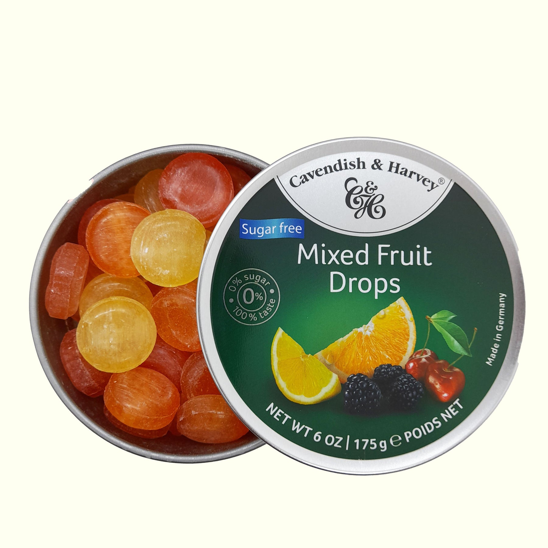 Cavendish & Harvey Mixed Fruit Drops Sugar Free 175g