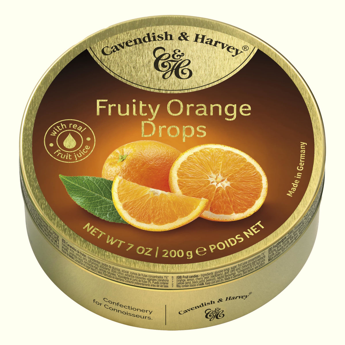 Cavendish & Harvey Fruity Orange Drops 200g