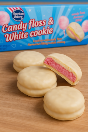 American Bakery Candy Floss & White Cookie - Zuckerwattegeschmack 96g
