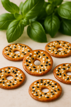 Elephant Baked Squeezed Pretzels Black & White Sesame 180g