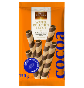 Feiny Biscuits Waffelröllchen Kakao 150g