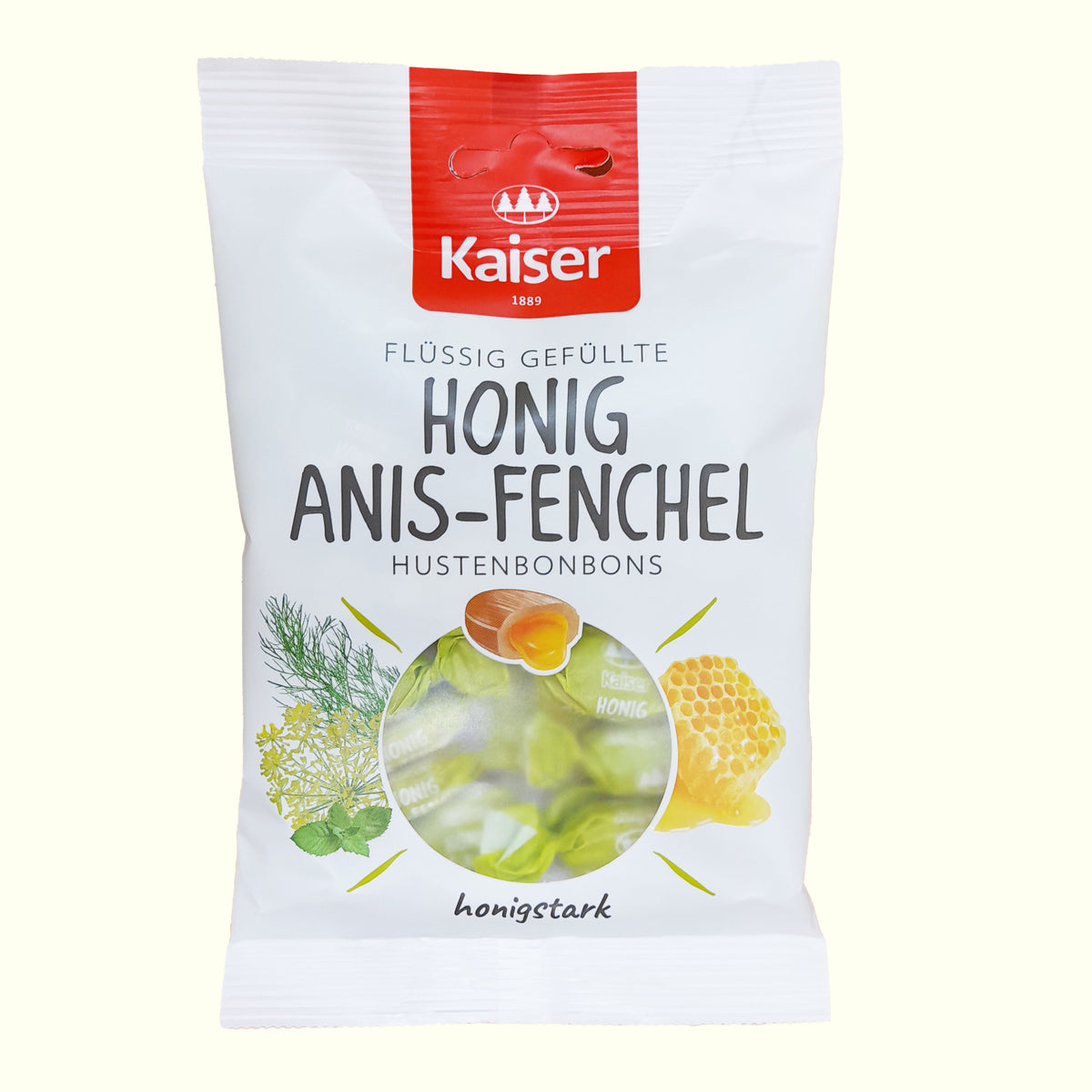 Kaiser Flüssig Gefüllte Honig Anis Fenchel Hustenbonbons - 90g