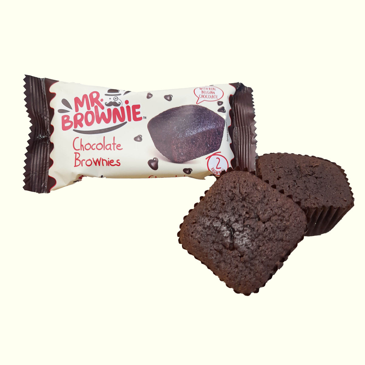 Mr. Brownie Chocolate Brownies 2 x 25g
