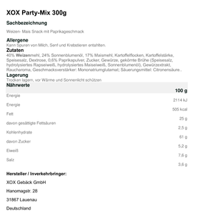 XOX Party Mix 300g