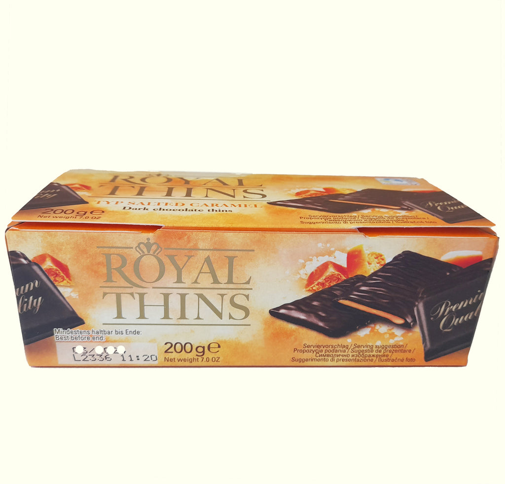 Royal Thins Typ Salted Caramel 200g - 20 Schokotäfelchen