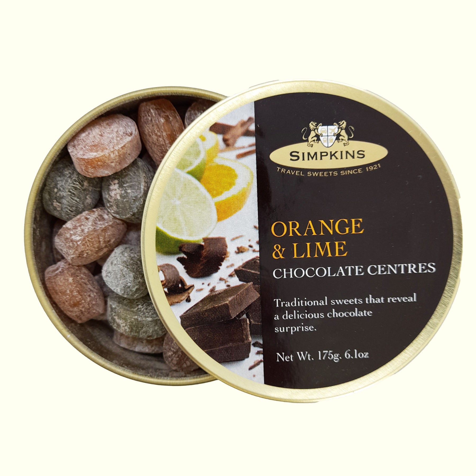 Simpkins Orangen & Limette Schokoladen Bonbons 175g