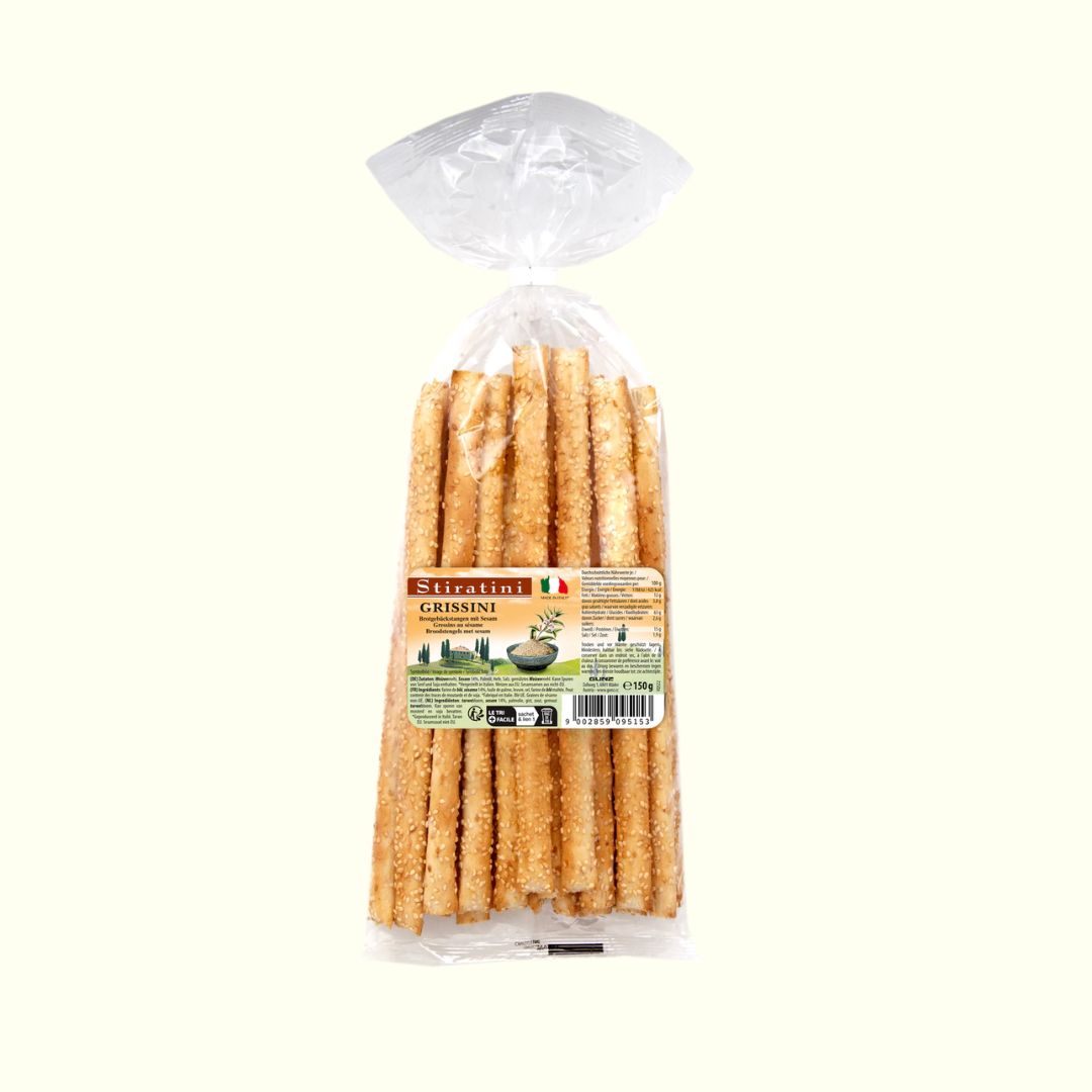 Stiratini Grissini Brotgebäckstangen Mit Sesam 150g