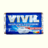 Vivil Natürliches Pfefferminz zuckerfrei - 3 x 28g