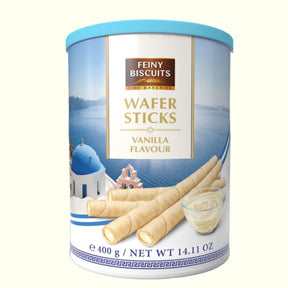 Feiny Biscuits Waffelröllchen mit Vanillegeschmackcreme 400g