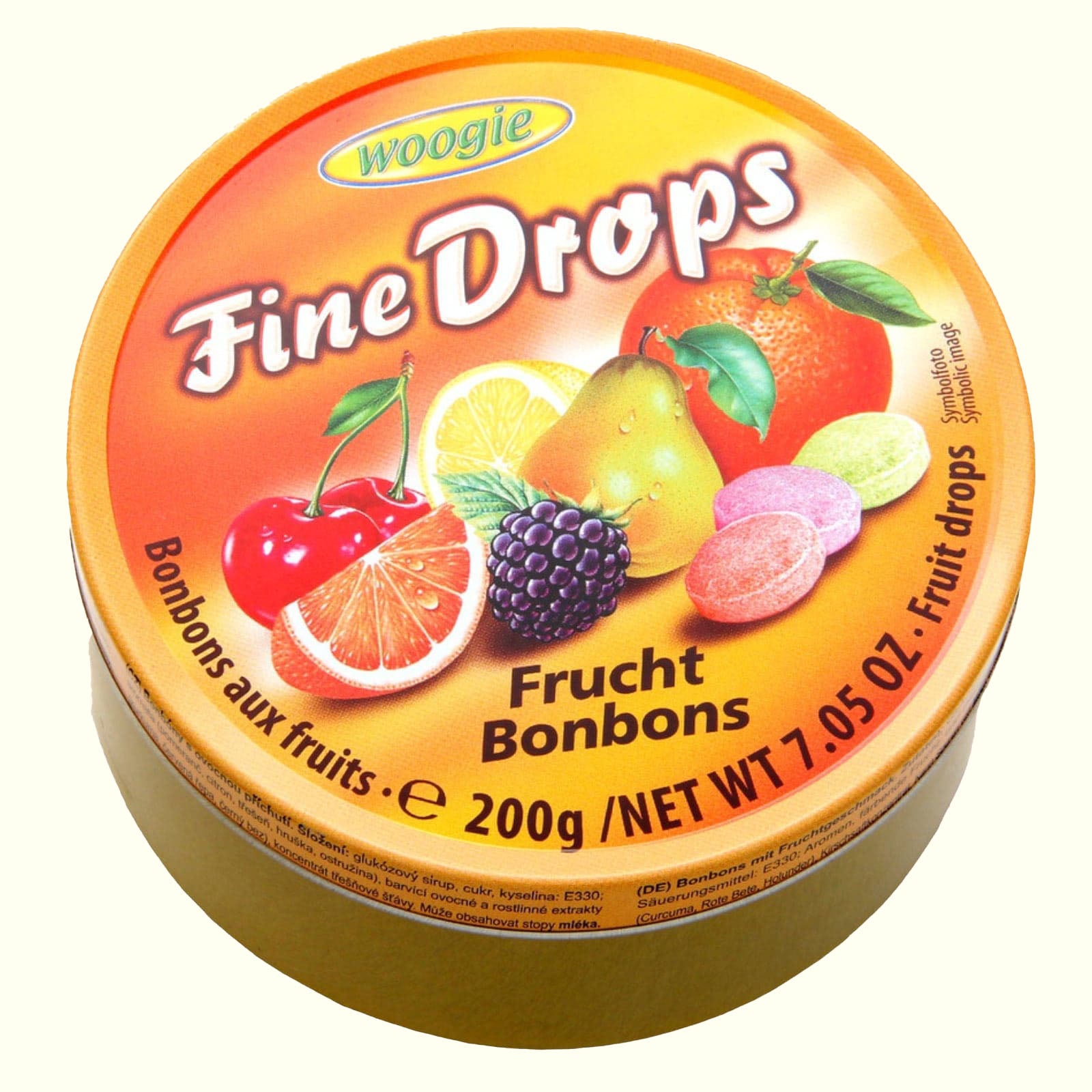 Woogie Fine Drops Frucht Bonbons 200g