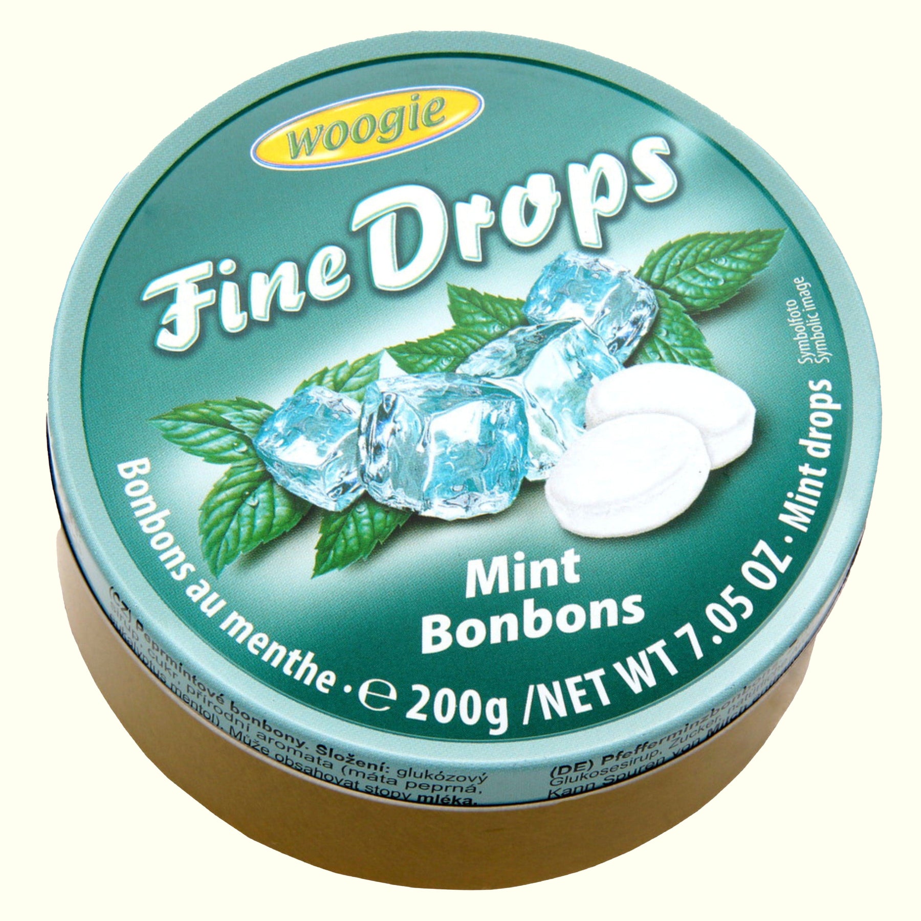 Woogie Fine Drops Mint Bonbons 200g