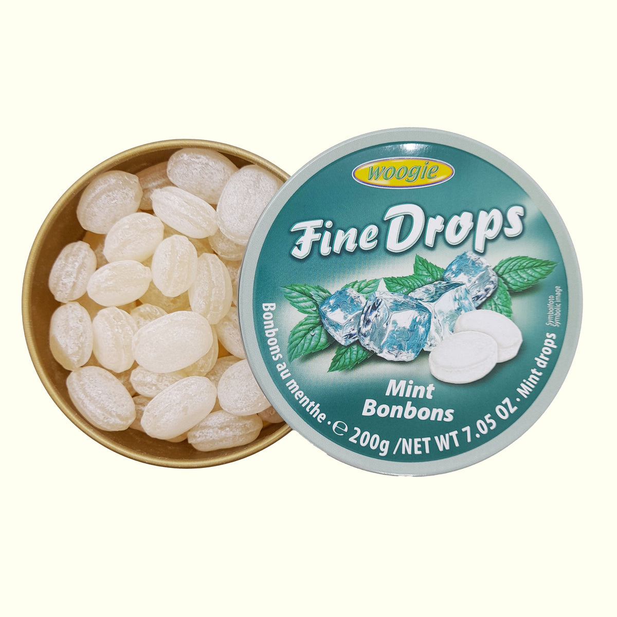 Woogie Fine Drops Mint Bonbons 200g