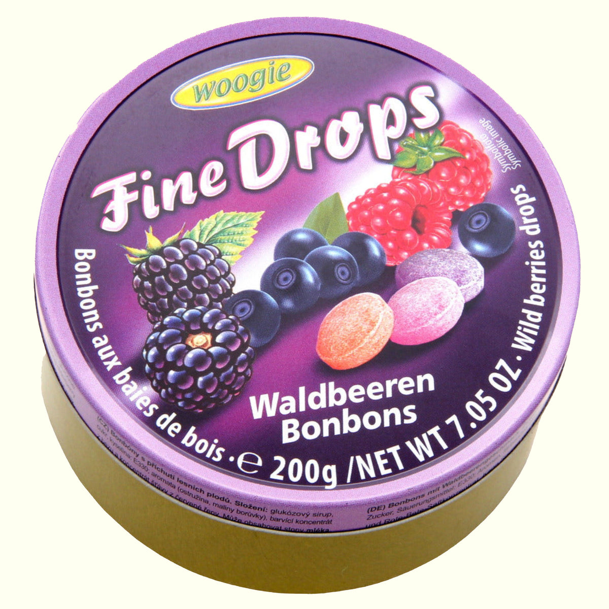 Woogie Fine Drops Waldbeeren Bonbons 200g