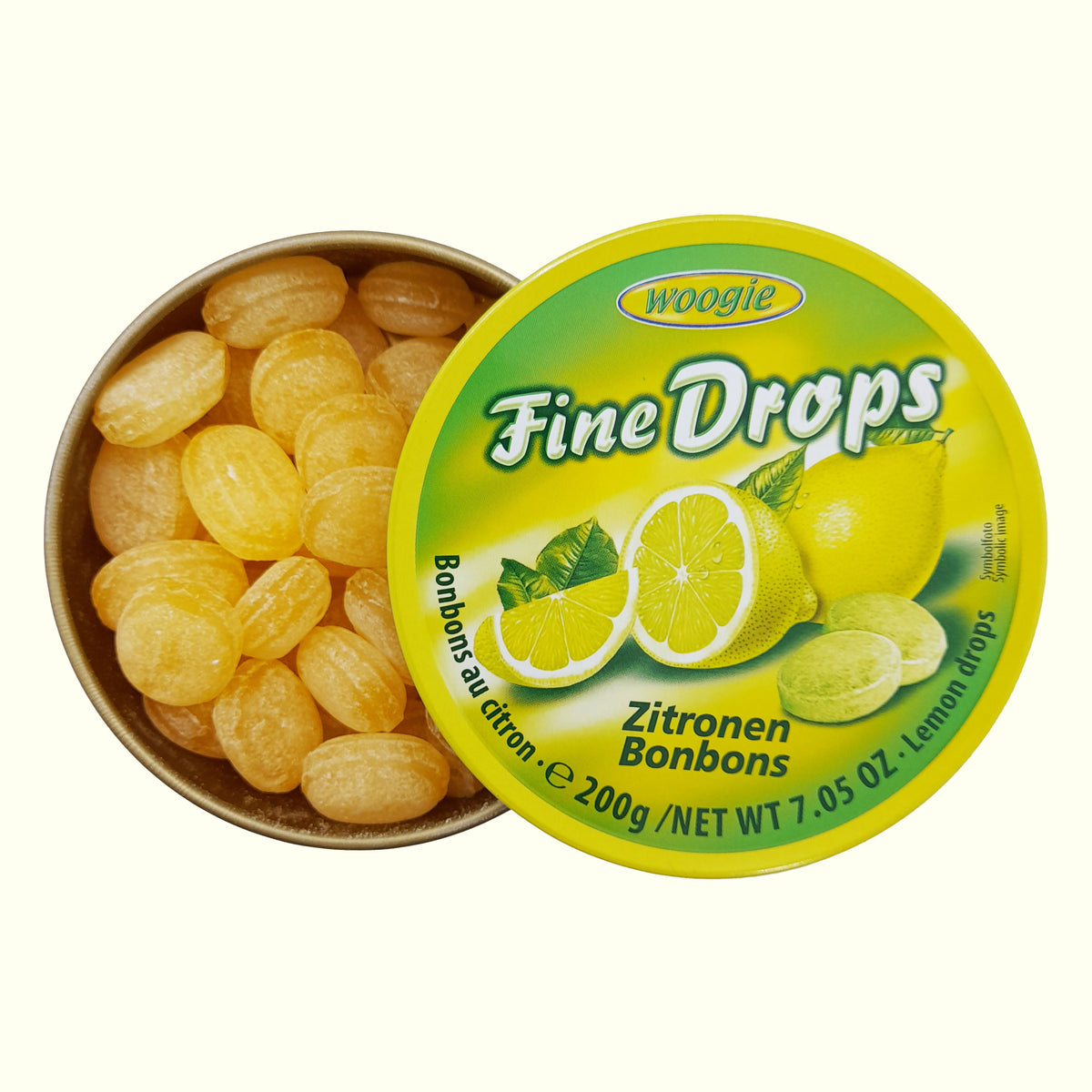 Woogie Fine Drops Zitronen Bonbons 200g