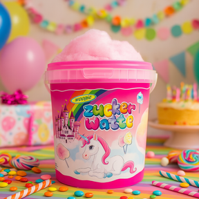 Woogie Einhorn Zuckerwatte Eimer 50g