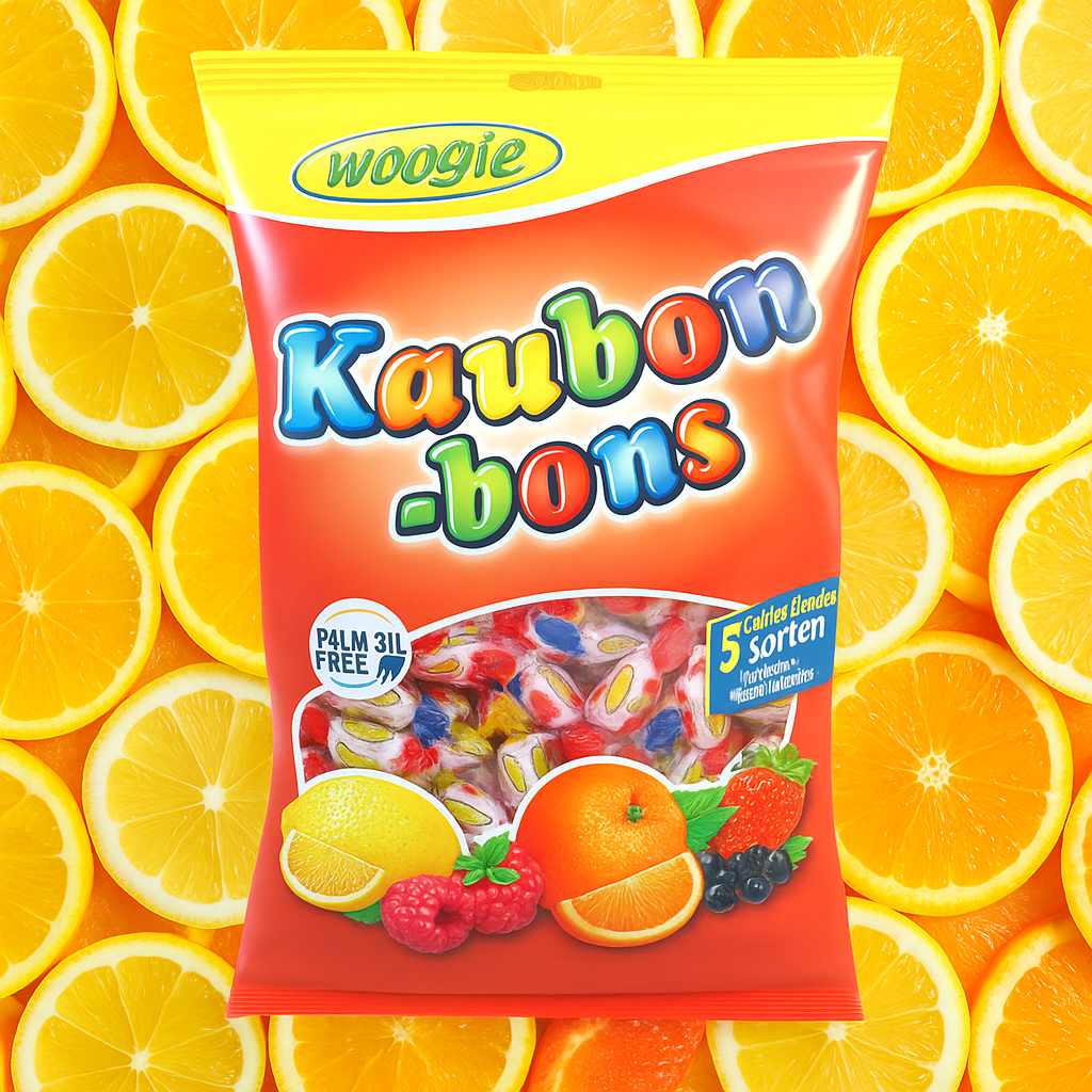 Woogie Kaubonbons einzeln gewickelt, großer Beutel 500g