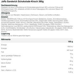 Feiny Biscuits Jaffa Sandwich Kirsch 380g