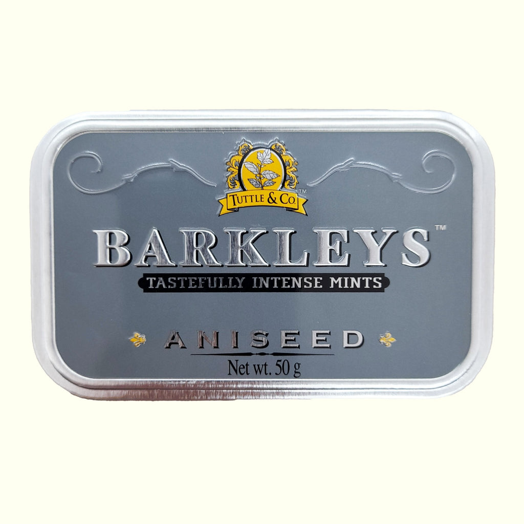 BARKLEYS Süßigkeit, Barkleys Aniseed Pastillen mit Anis Geschmack in einer Metalldose 50g
