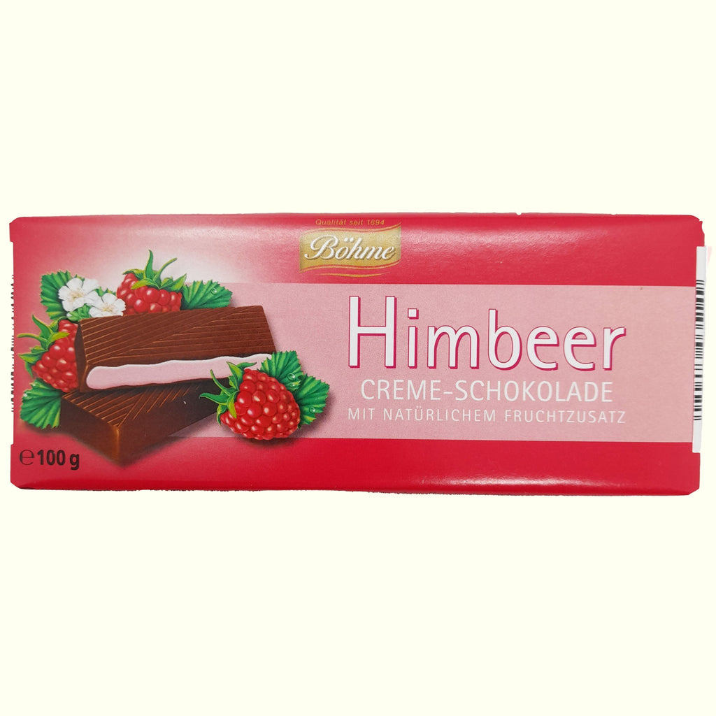 Böhme Himbeer Creme- Schokolade mit Fruchtzusatz 100g