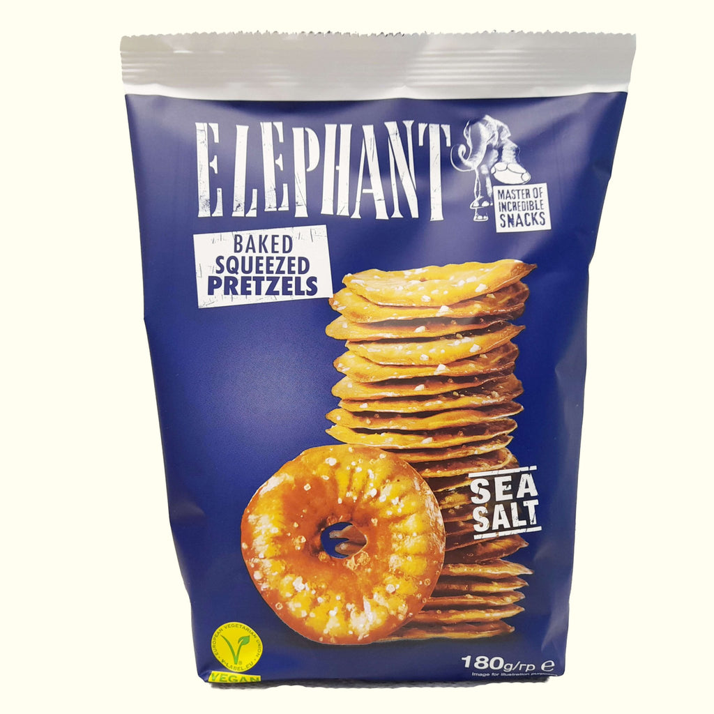 Elephant Baked Squeezed Pretzels Sea Salt mit Meersalz 180g