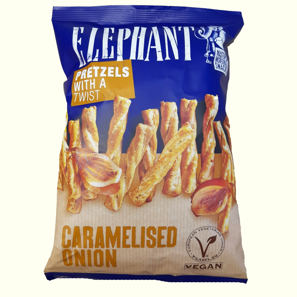 Elephant Twisted Pretzels Caramelised Onion Zwiebeln 160g