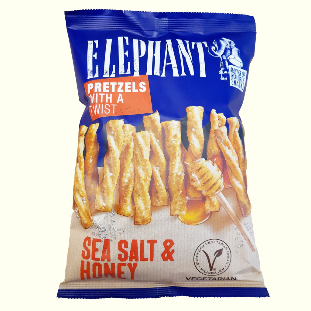 Elephant Twisted Pretzels Sea Salt & Honey Honig 180g