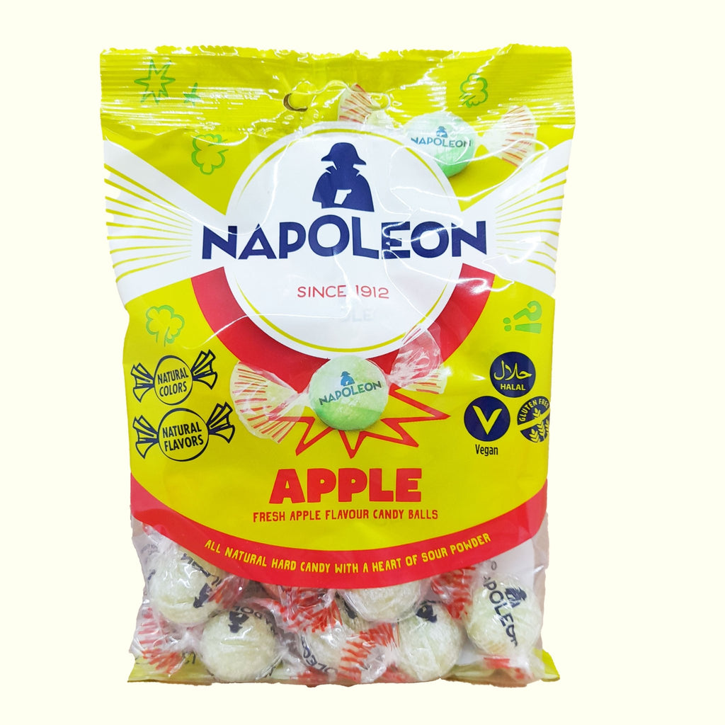 Napoleon Apfel Bonbons mit einer sauren Füllung - 130g