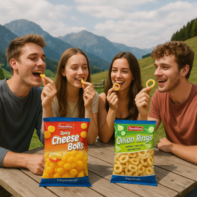 Snackline Onion Rings Maissnack gesalzen 125g