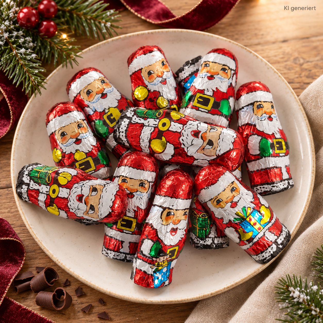 Weihnachtsmänner Milchschokolade mit Milchcremefüllung 85g | 10 Stück