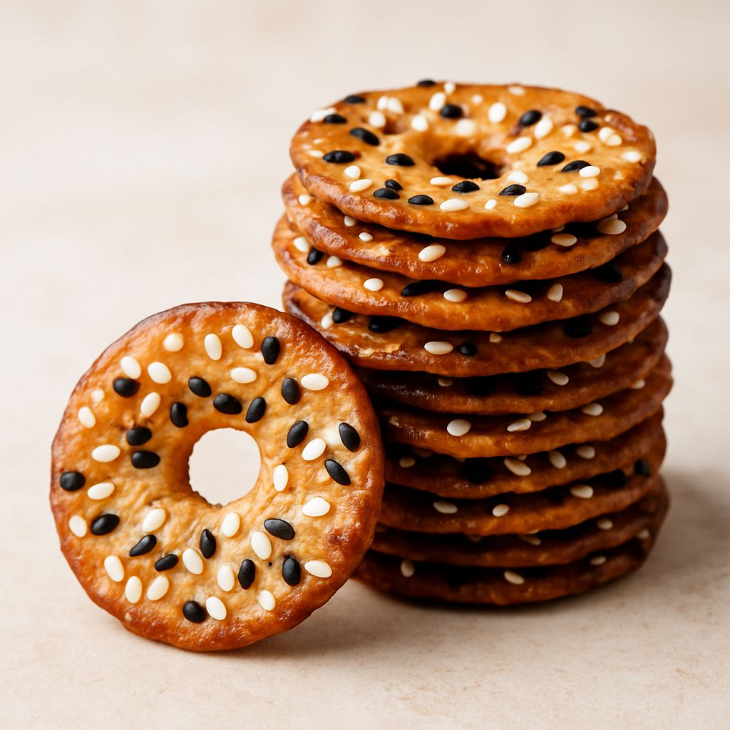 Elephant Baked Squeezed Pretzels Black & White Sesame 180g