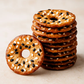 Elephant Baked Squeezed Pretzels Black & White Sesame 180g