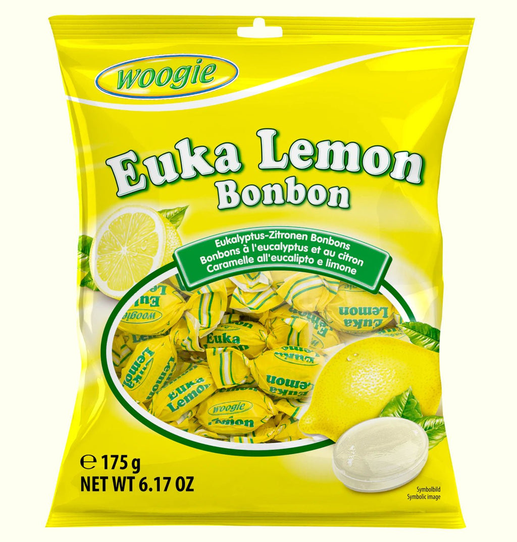 Woogie Euka Lemon Eukalyptus - Zitronen Bonbons 170g