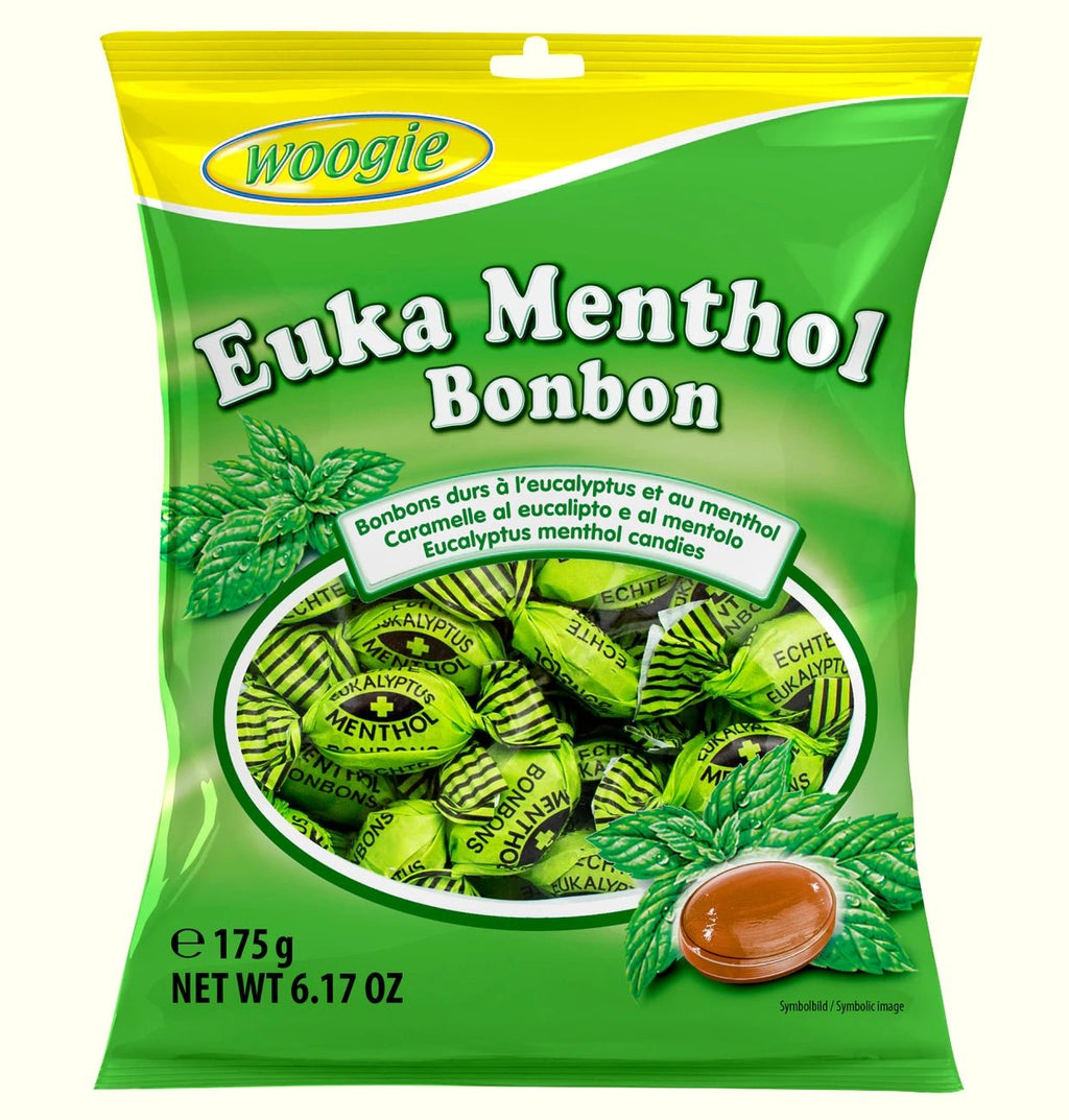 Woogie Euka Menthol Bonbons mit Eukalyptus 175g