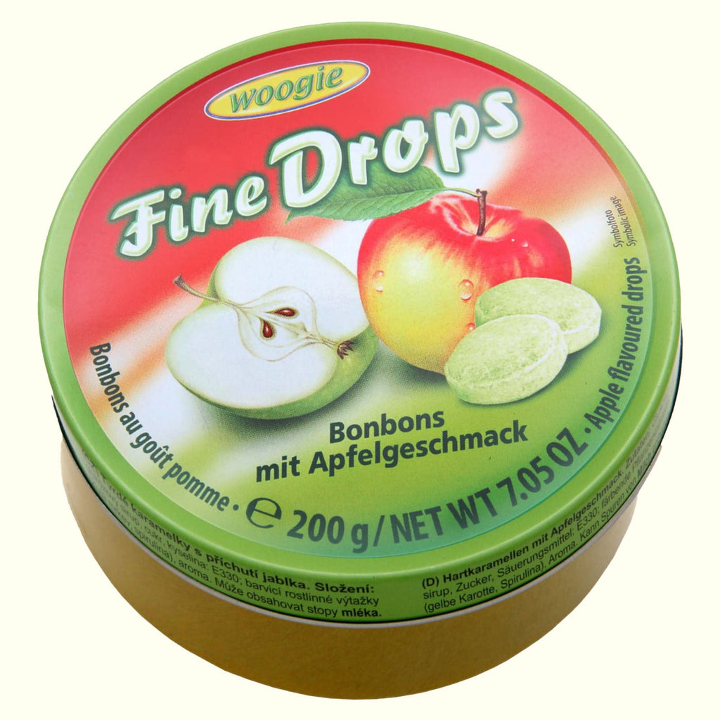 Woogie Fine Drops Bonbons mit Apfelgeschmack 200g