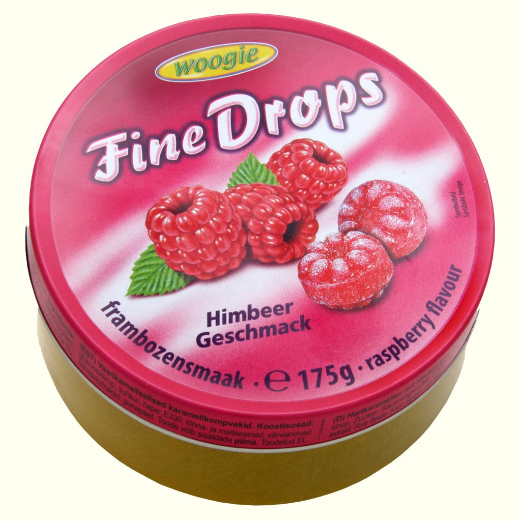 Woogie Fine Drops Bonbons mit Himbeergeschmack 175g