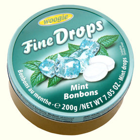 Woogie Fine Drops Mint Bonbons 200g - TopCandy