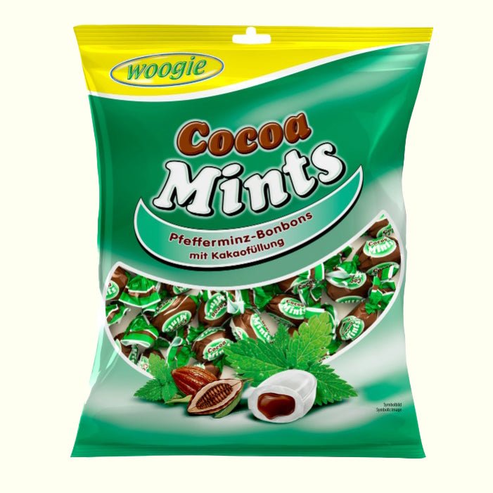 Woogie Pfefferminz Bonbons mit Kakaofüllung 150g